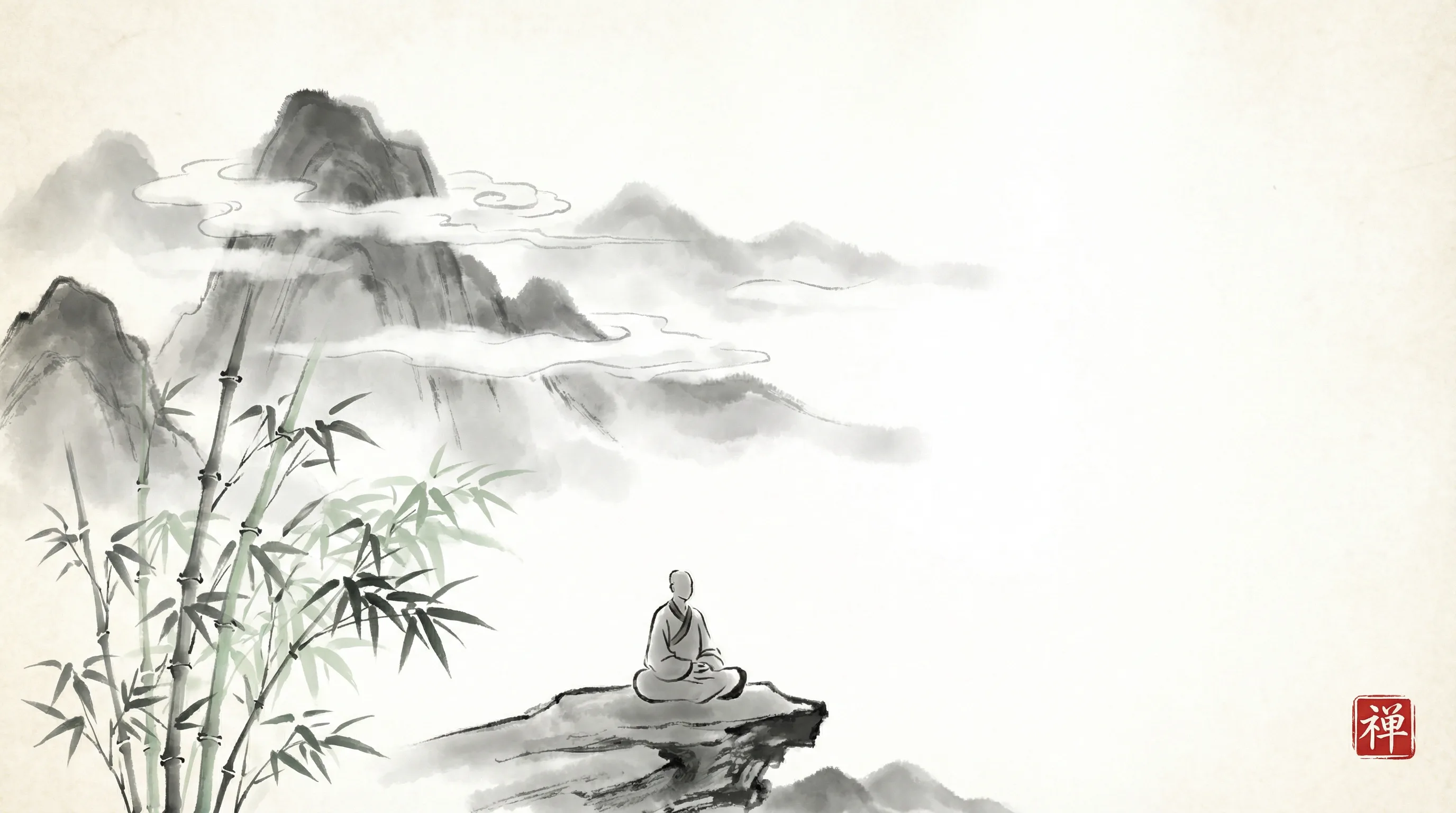 澳洲pk10 书斋水墨山水全景